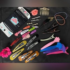 Misc Hair Clips/ Barrettes & hair bands- set of 26+